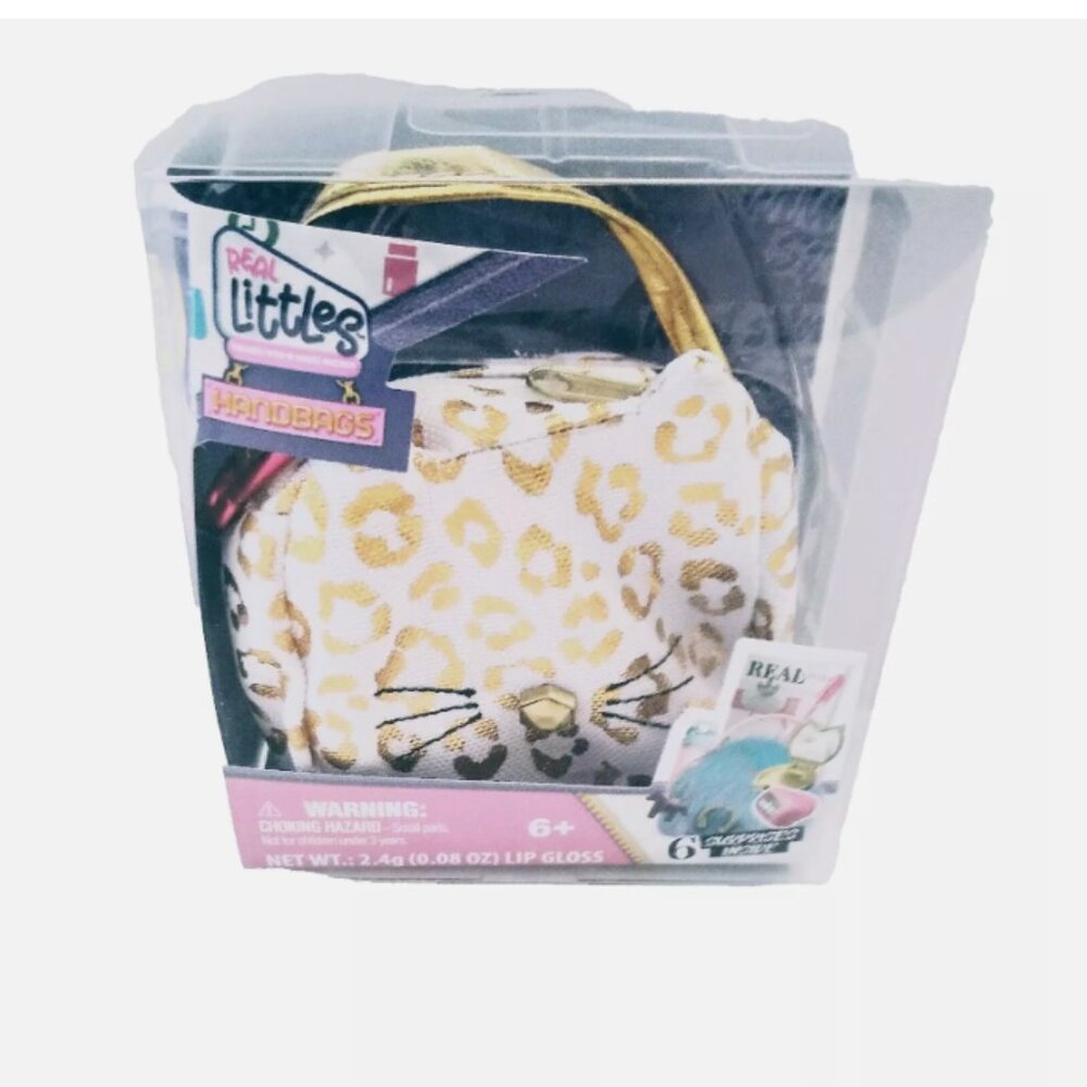 ✨️ Real Littles MYSTERY Mini Handbag White Cat Leopard 6 Surprises Inside!!! ✨️